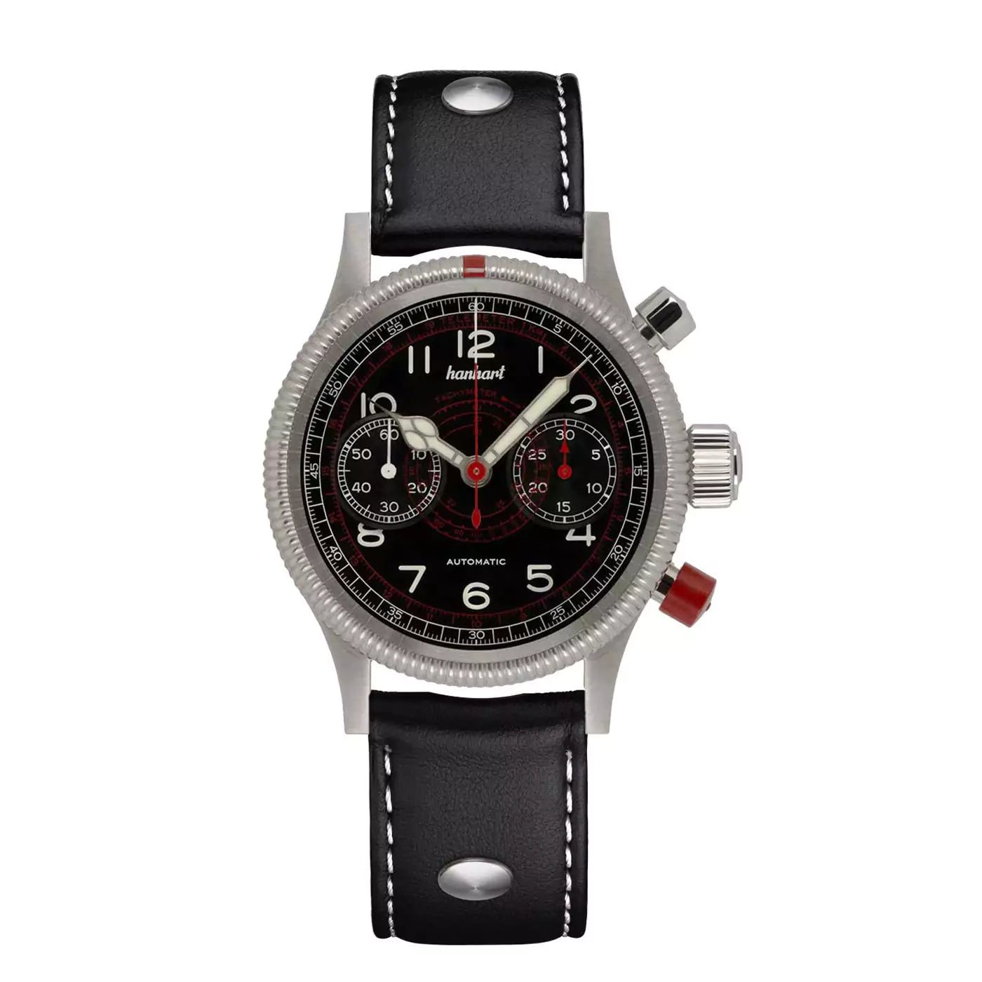 hanhart-pioneer-tachytele-black-40-mm-black-leather