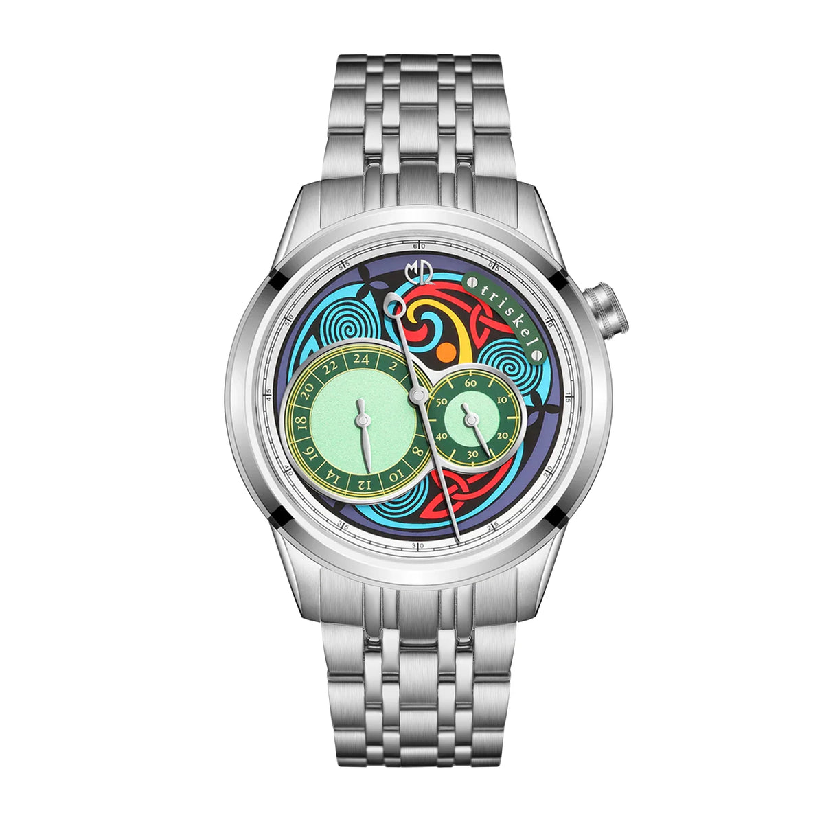 SENTINELS / WORLD DIVIDE デスコア メタルコア MD Watches Studio - Supernatural - Triskel - Stainless Steel Bracelet