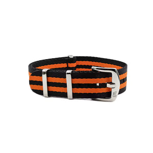 Premium Nylon Strap - Black/Orange | WB Original
