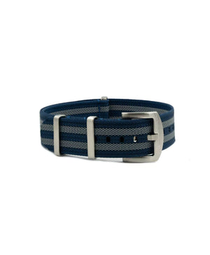 Ribbed Nylon Strap - Blue/Grey | WB Original