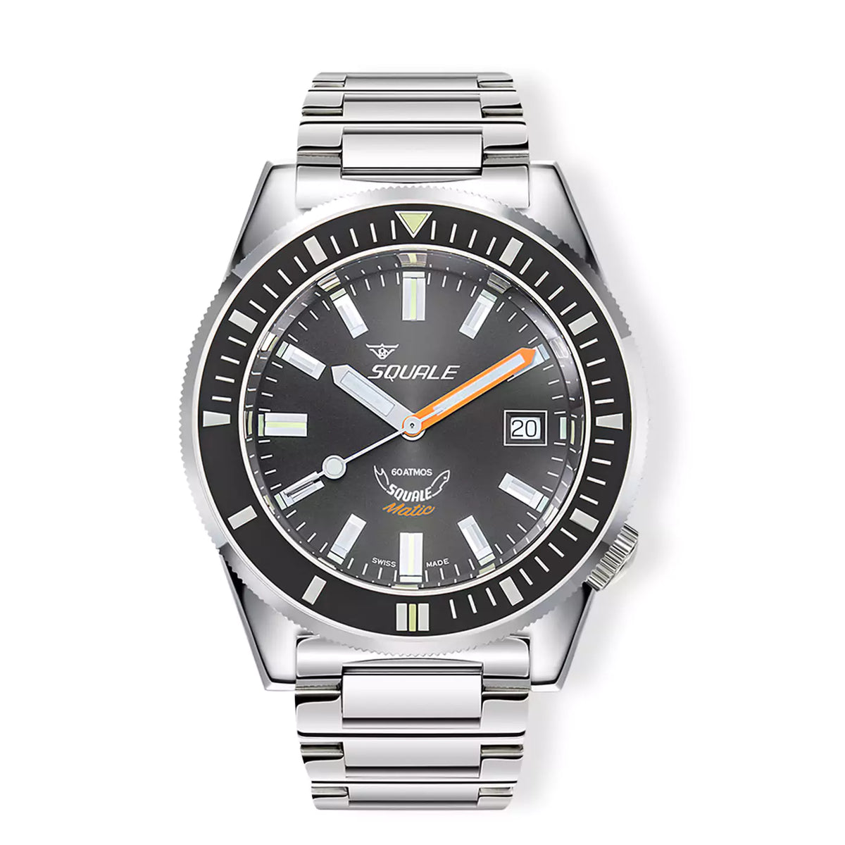 時計 SQUALE automatic Squale - Matic - Grey - 60 ATM - Bracelet (MATICXSA.SQ22L)