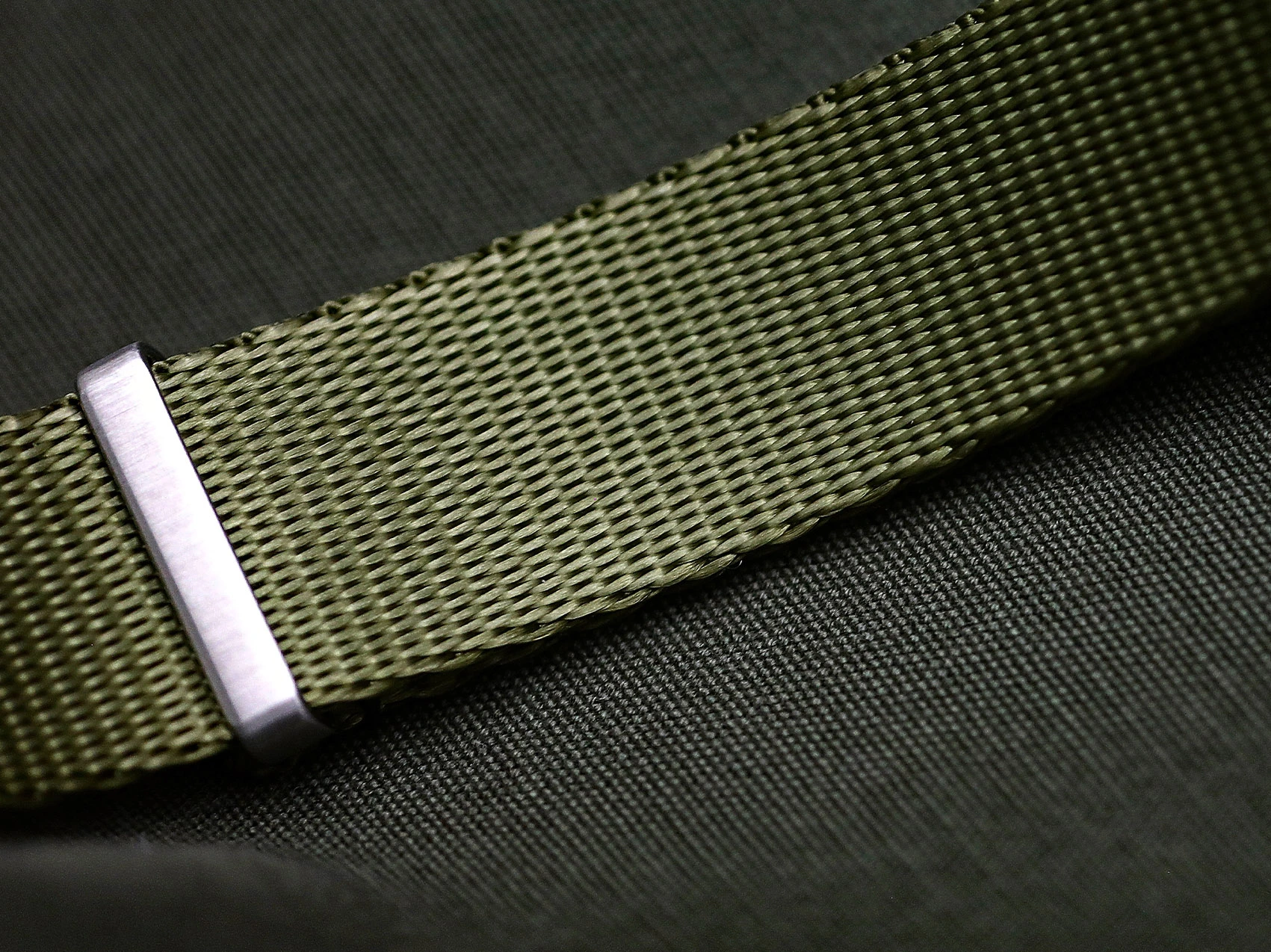 WatchBandit Single-Piece Nylon Watch Strap - Close up detail