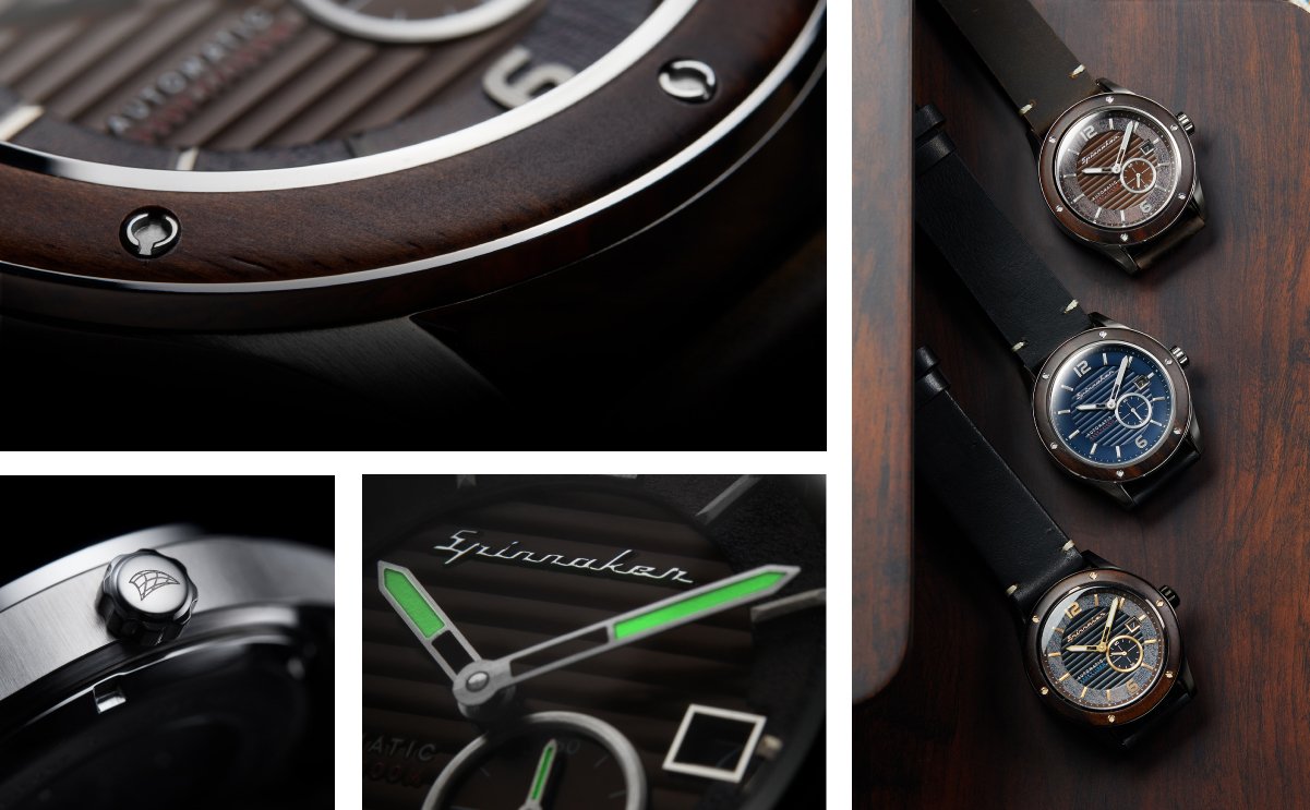 spinnaker wood watches sorrento details