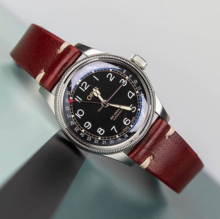 oris big crown pointer date WatchBandit vintage watch strap by orisfanboy