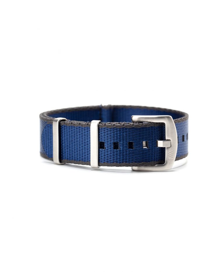 Heavy Duty Nato Strap Blue & Grey WB Original - Watch Bands - WatchBandit