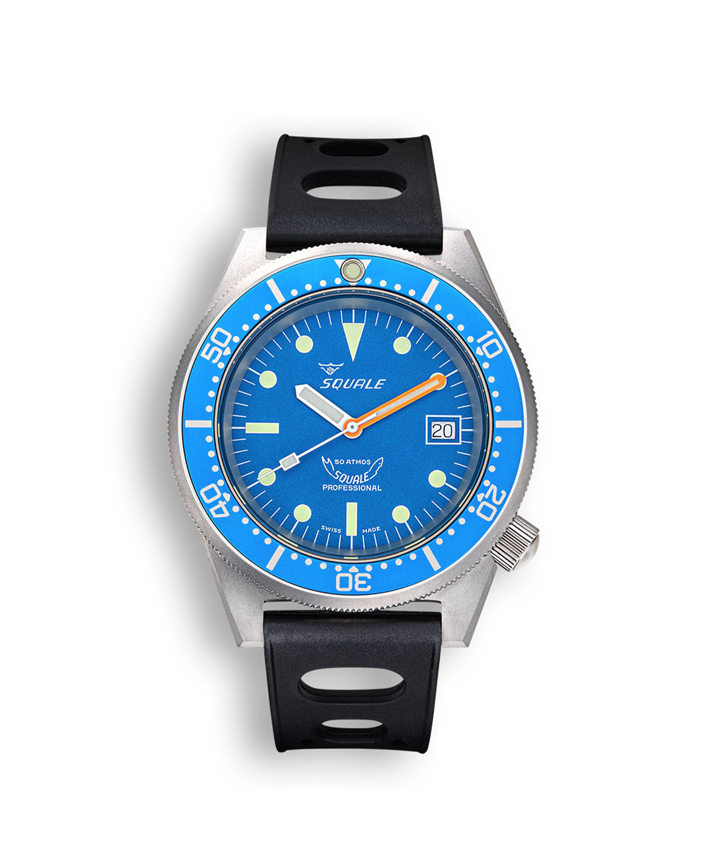 Squale 1521 Series 026/A Sandblasted Blue Watch - WatchBandit