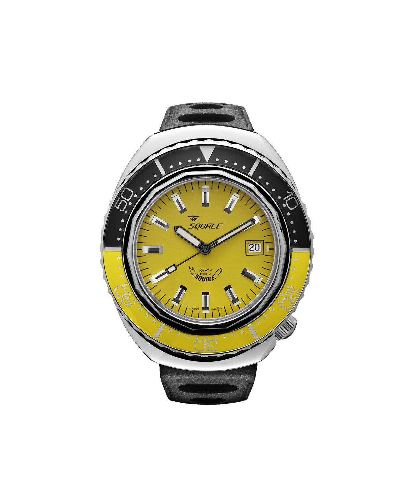 yellow dive watch