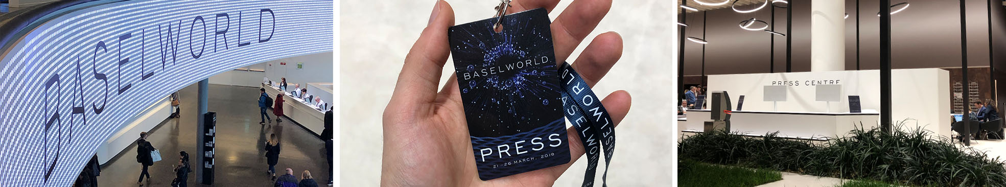 Arrival at Baselworld 2019 Press area