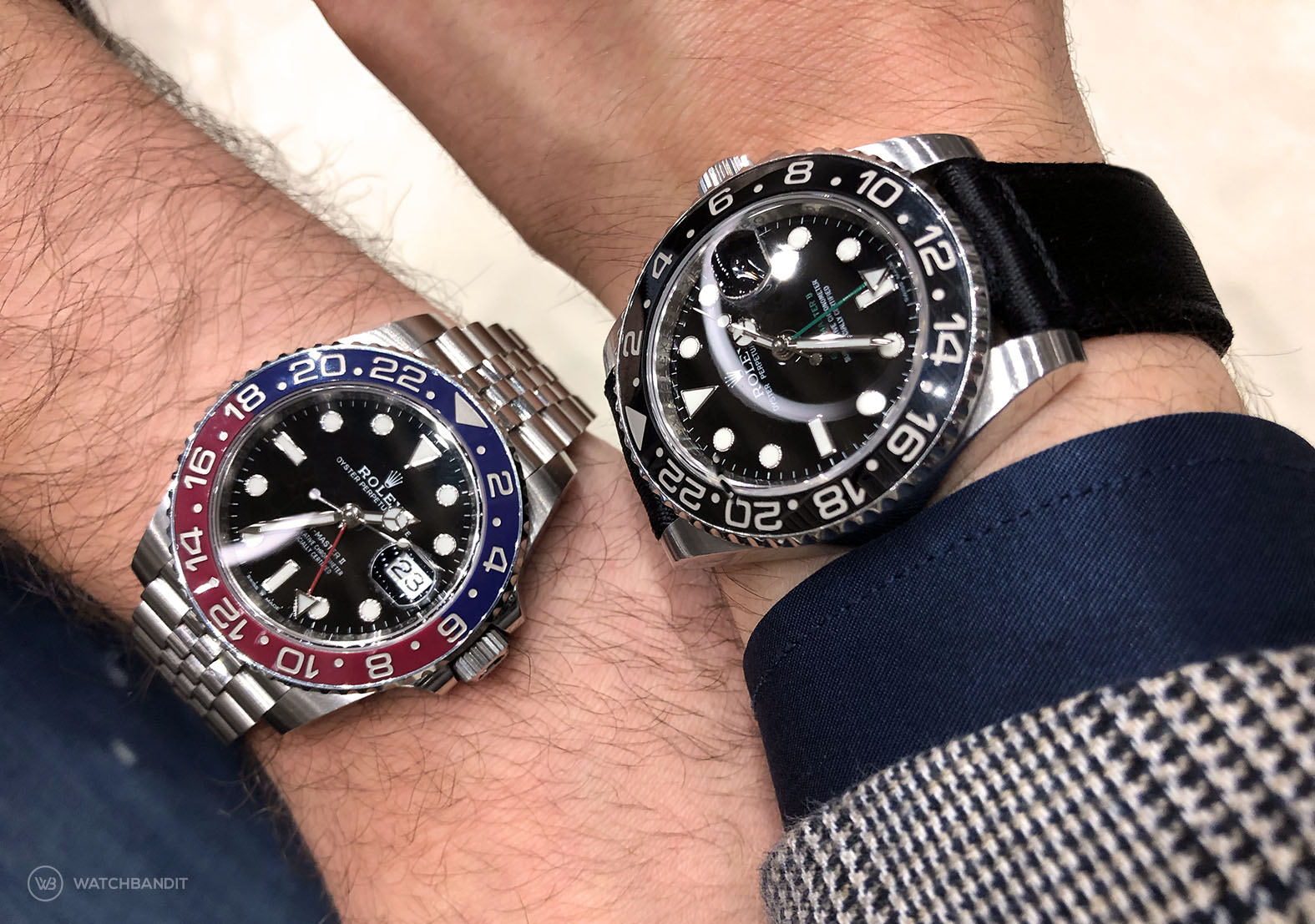 WatchBandit and Flomp89 Rolex GMT wristshot