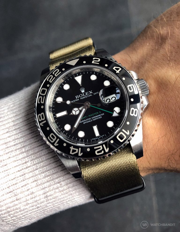 rolex gmt master 2 nato strap