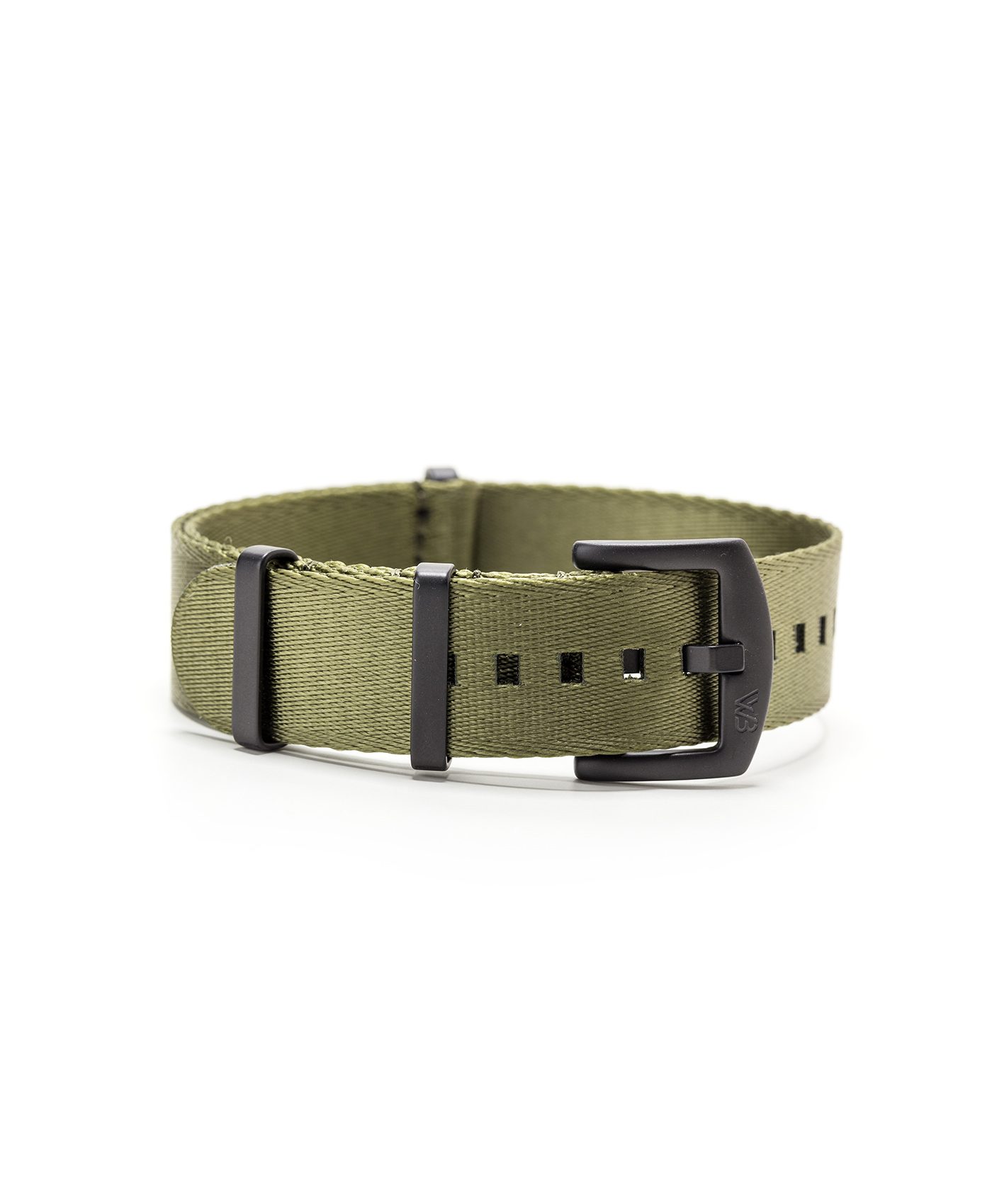 Watchbandit WB original Wristporn Nato strap in olive green and black buckles