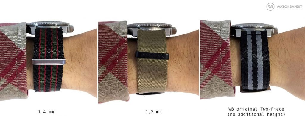 different hight of nylon pull through straps on the wrist-min