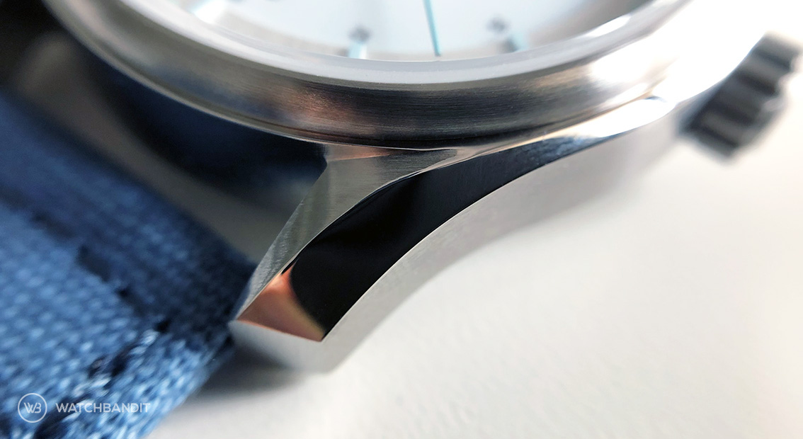 Martenero watches Kerrison Silver polished lugs close up