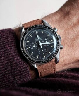 omega speedmaster suede strap