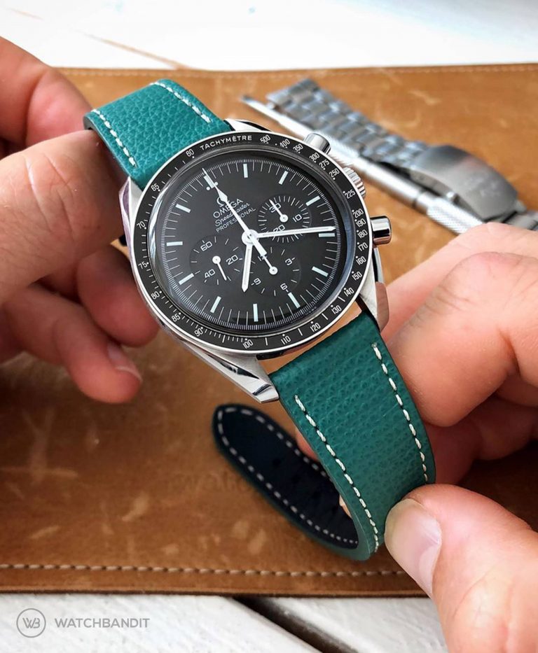 omega speedmaster leather strap