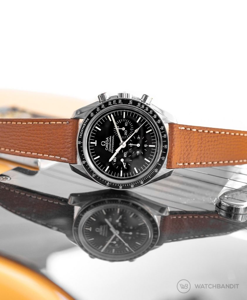 omega speedmaster leather strap