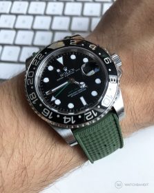 Rolex GMT Master II Tropical Style Rubber Strap Green