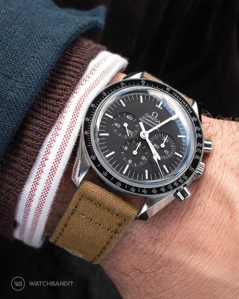 omega speedmaster canvas strap