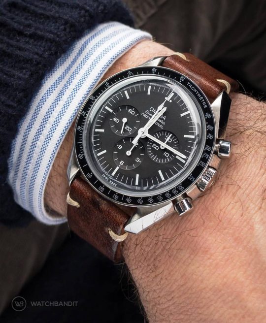 omega speedmaster professional leather strap