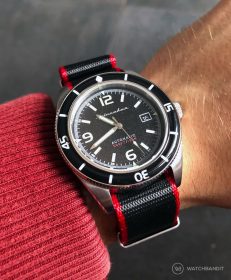 Spinnaker Fleuss SP-5055-02 on black/red NATO by WatchBandit