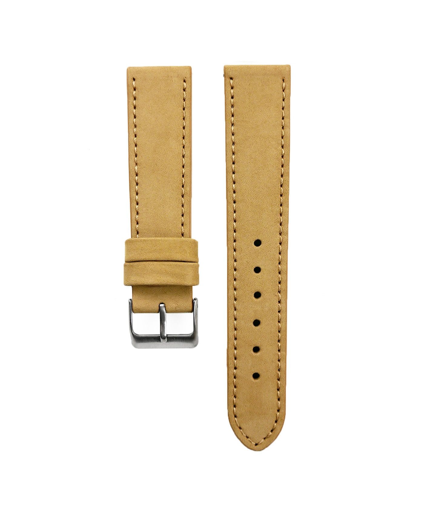 Pebro Premium Calfskin Watch Strap Mustard Beige No 580