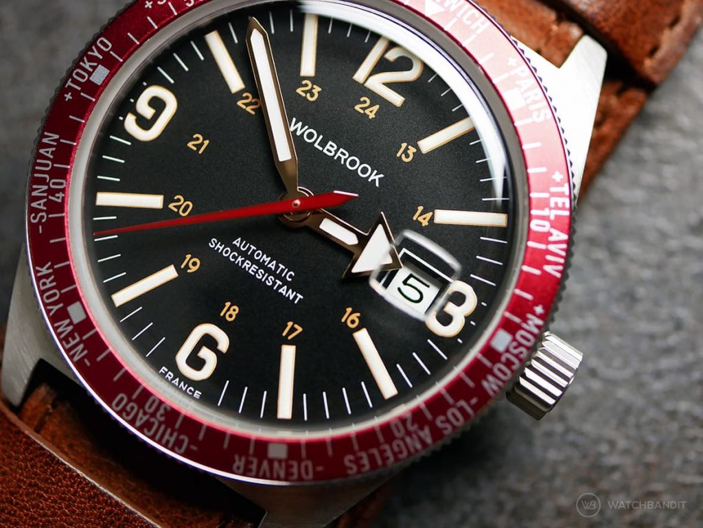 Wolbrok Skindiver WT Professional Red date window cyclops