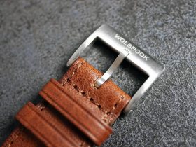 Wolbrook Skindiver WT Automatic leather strap buckle