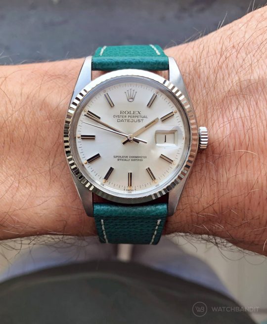 datejust 36 rubber strap