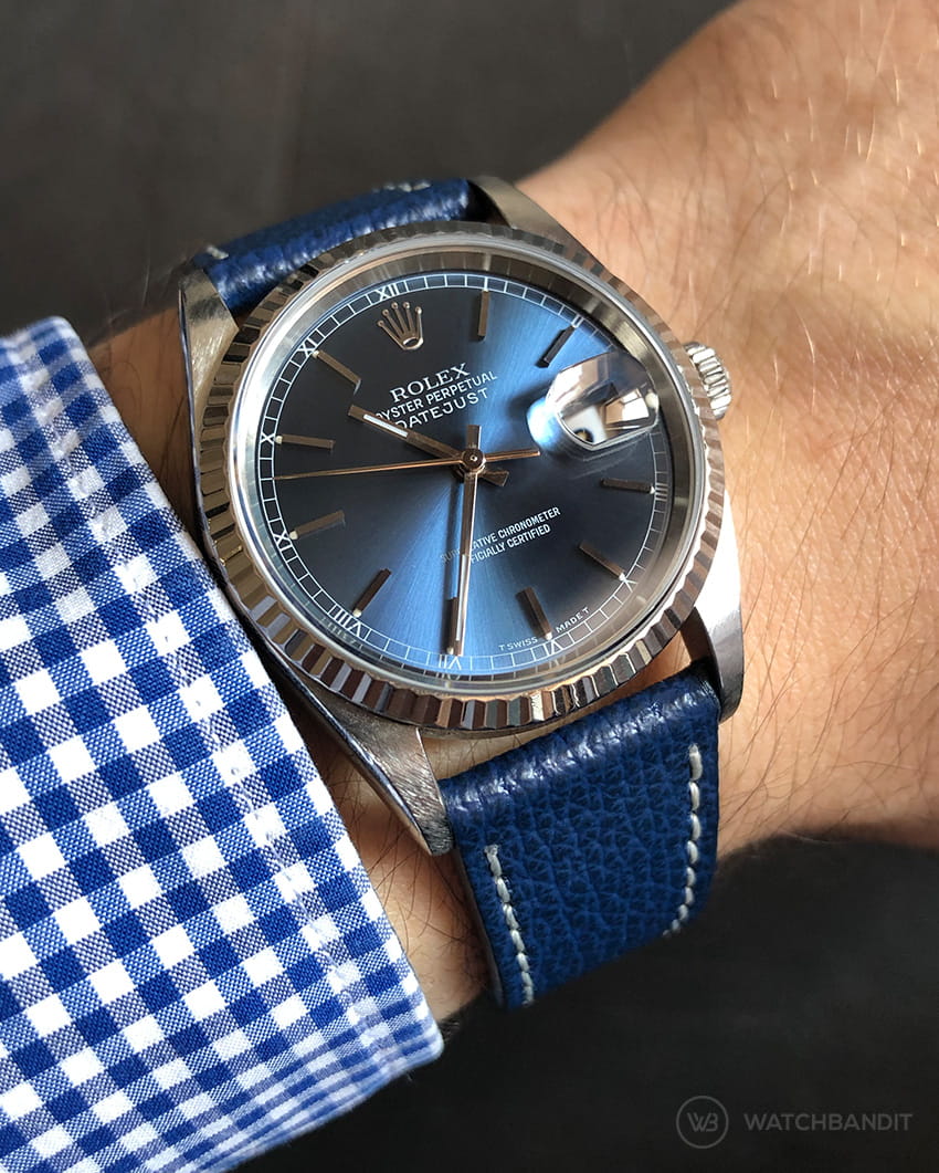 datejust leather band