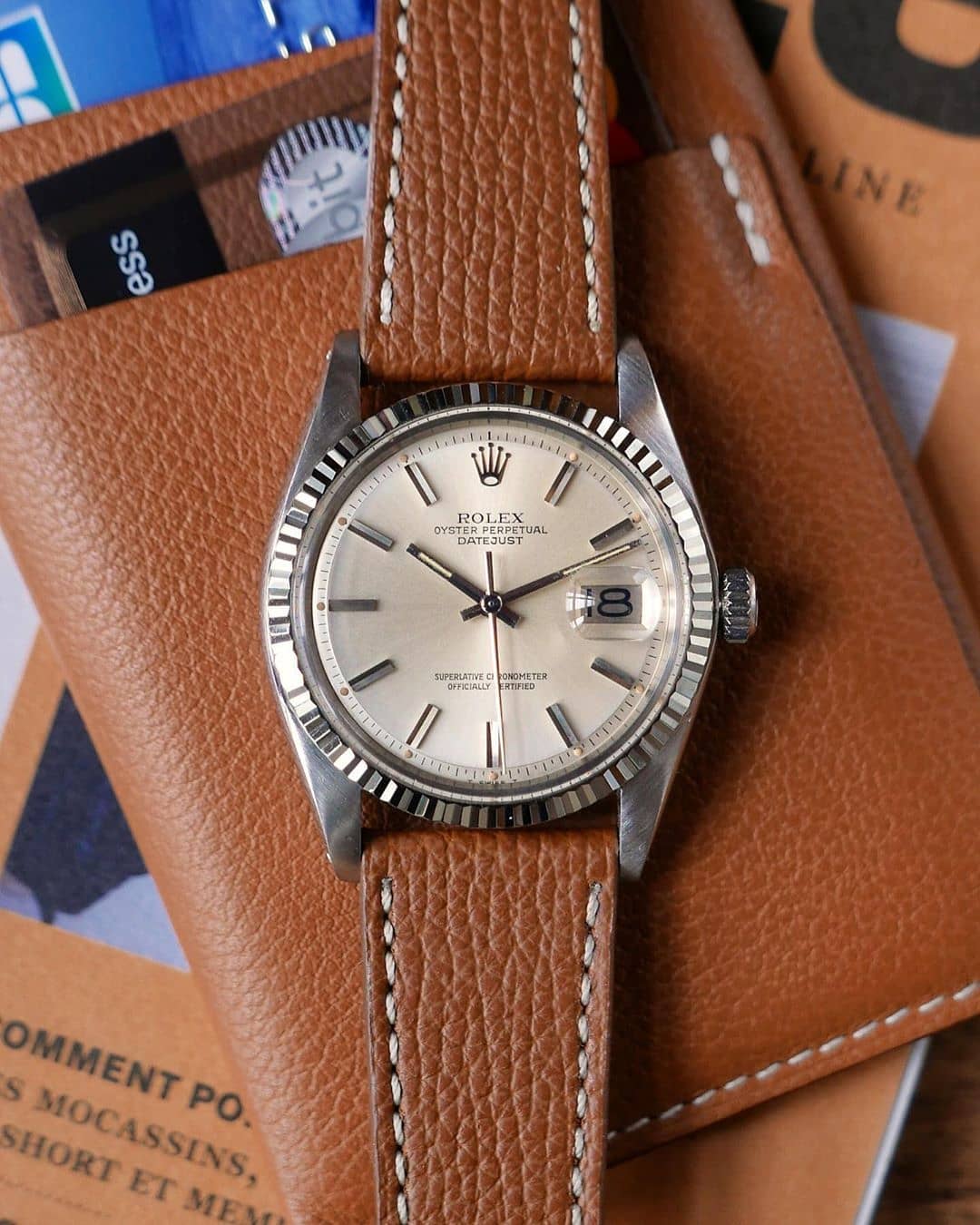 watchbandit Textured Calfskin Watch Strap Tanned by neverlate_watches