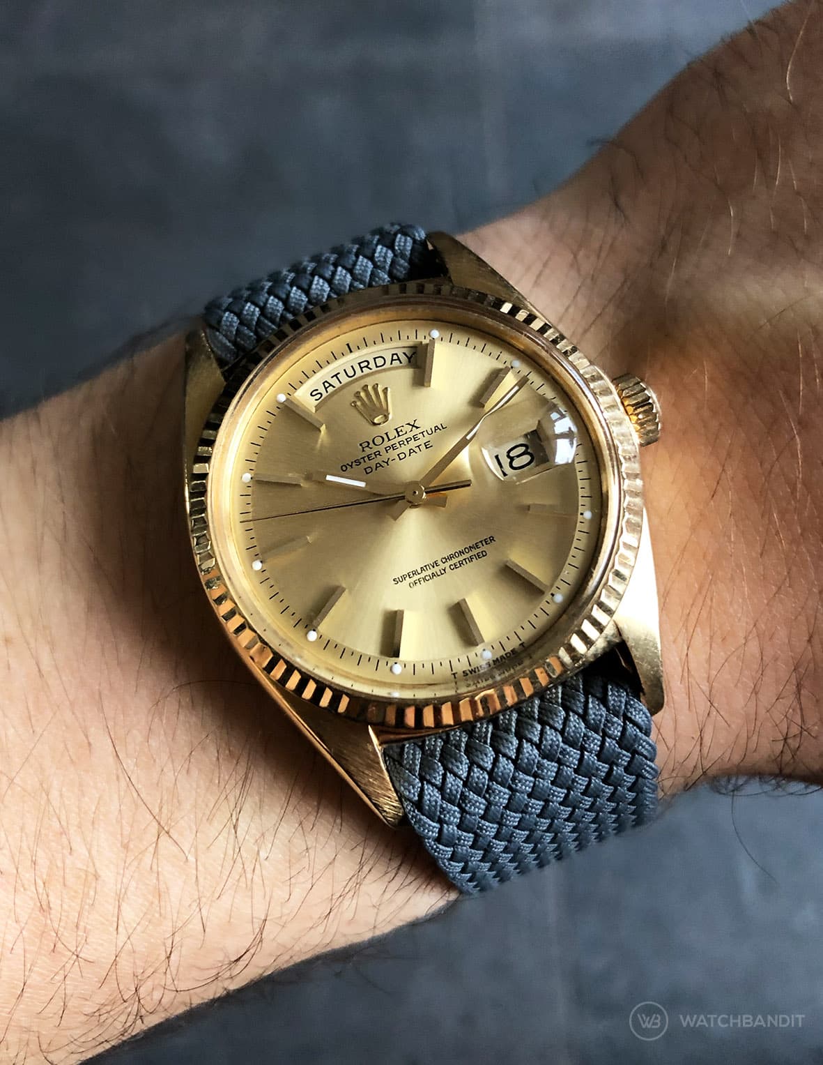 rolex day date band