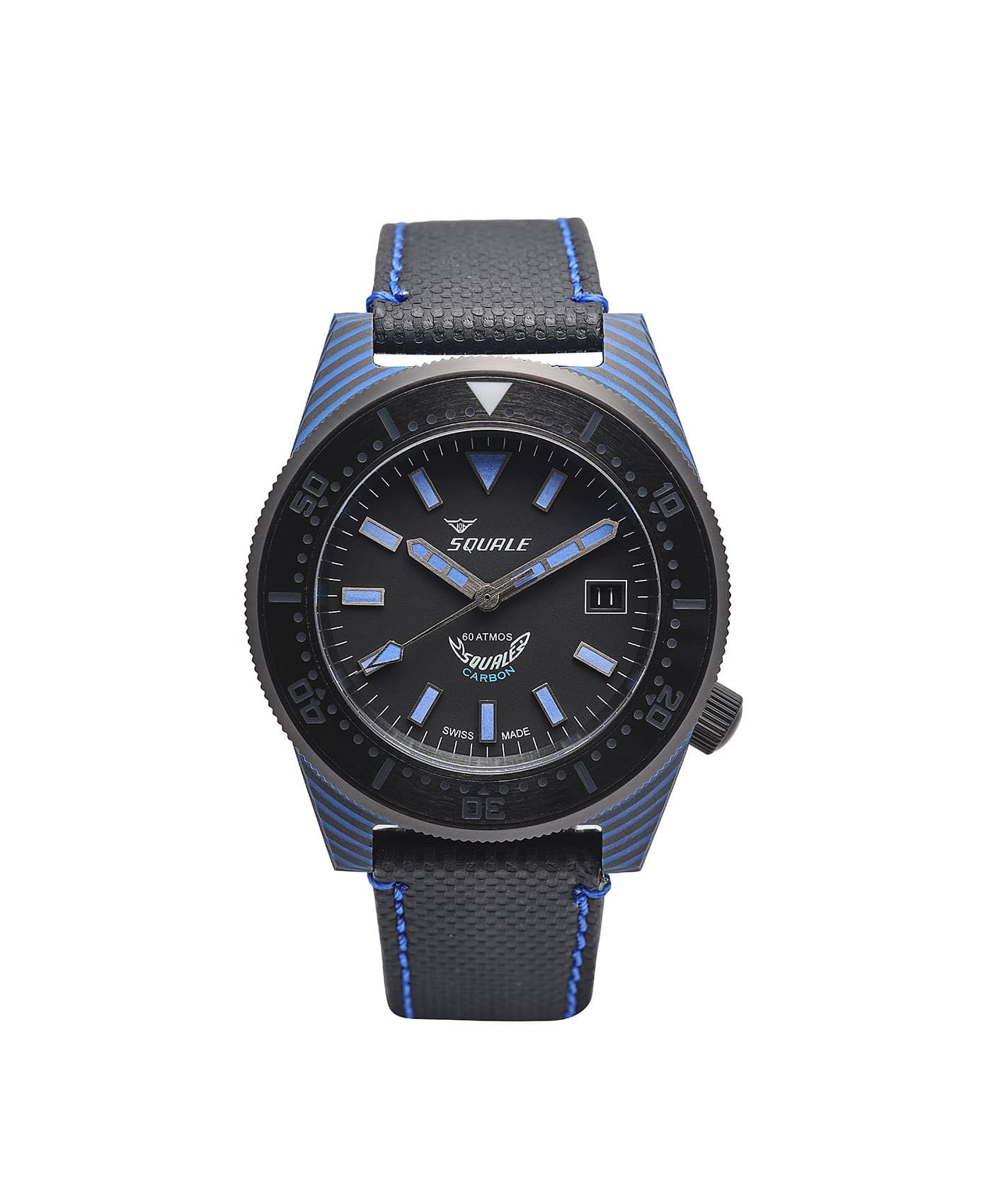 Squale T183 Diver carbon fiberglass case watch front