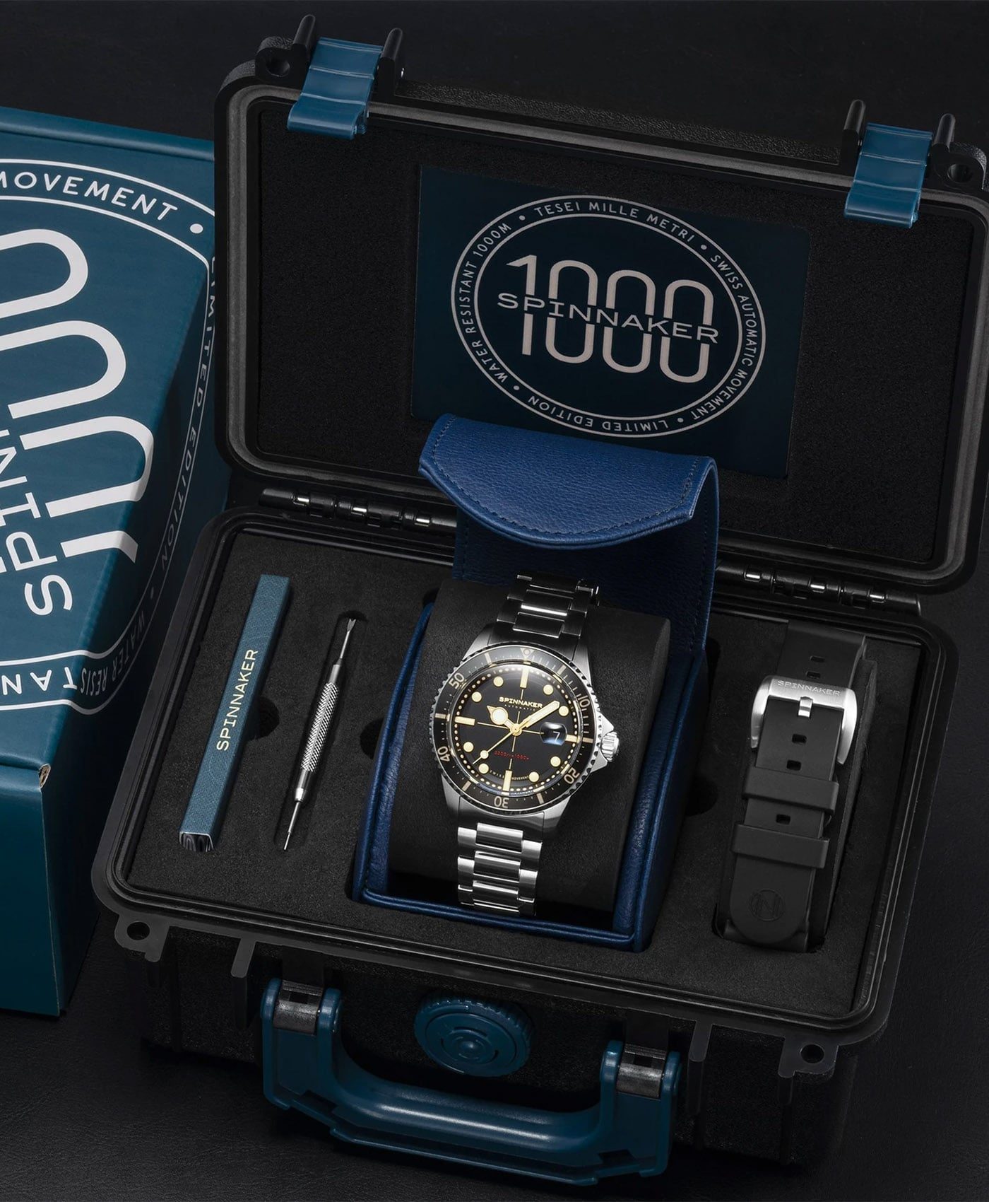 Spinnaker Tesei Mille Metri - EBONY BLACK SP-5090-11 Box