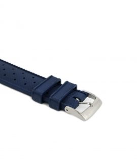 Tropical Rubber watch strap_Blue_Buckle