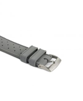 Tropical Rubber watch strap_Grey_Buckle