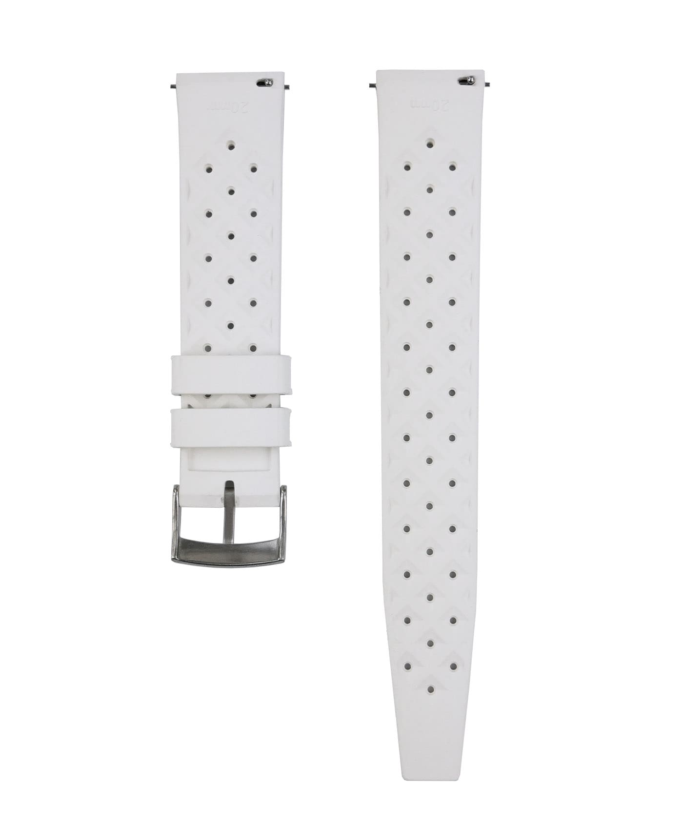 STRAP TAMBOUR RUBBER WHITE L/L - Watches - Traditional Watches