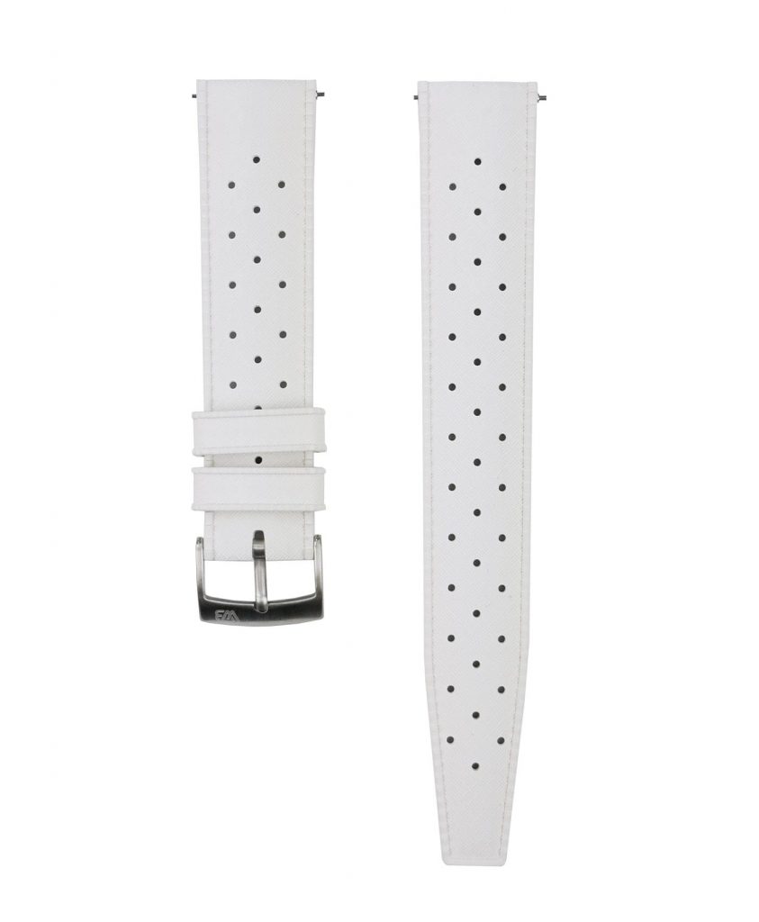 Tropical Rubber watch strap_White_Front