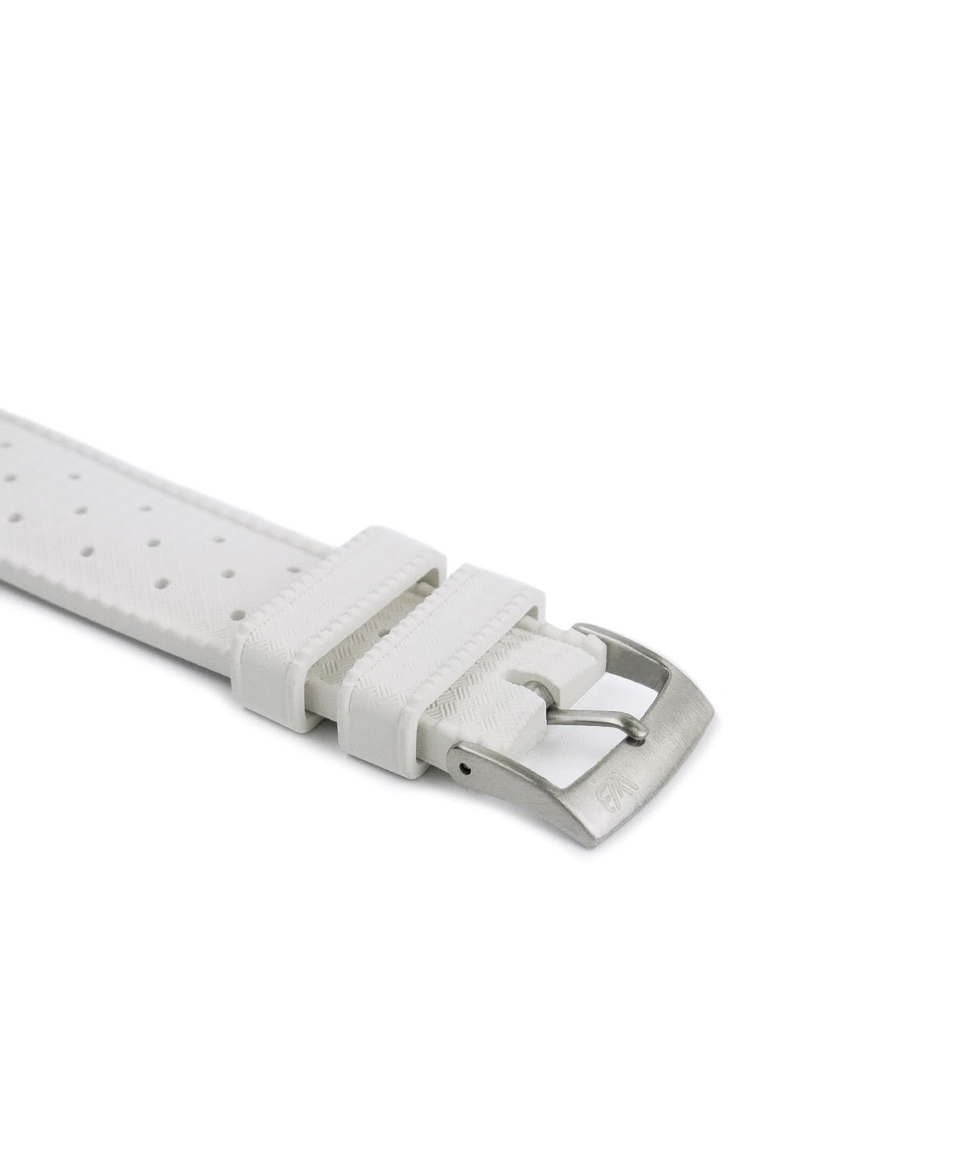 Tropical Rubber watch strap_White_Buckle
