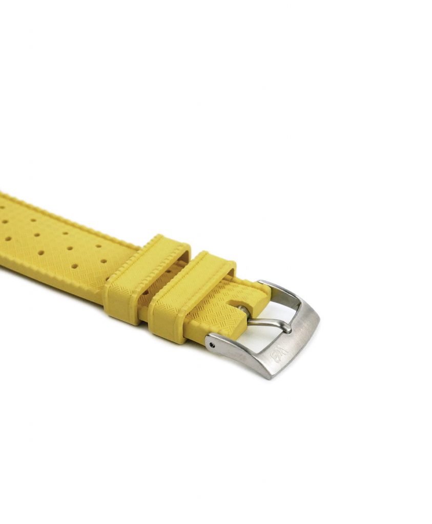 Tropical Style Rubber Watch Strap Yellow WB Original Watch Bands
