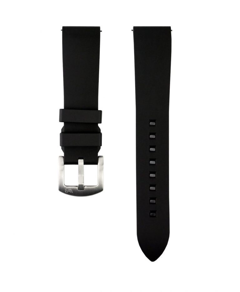 Classic Style Rubber Watch Strap Black WB Original Watch Bands