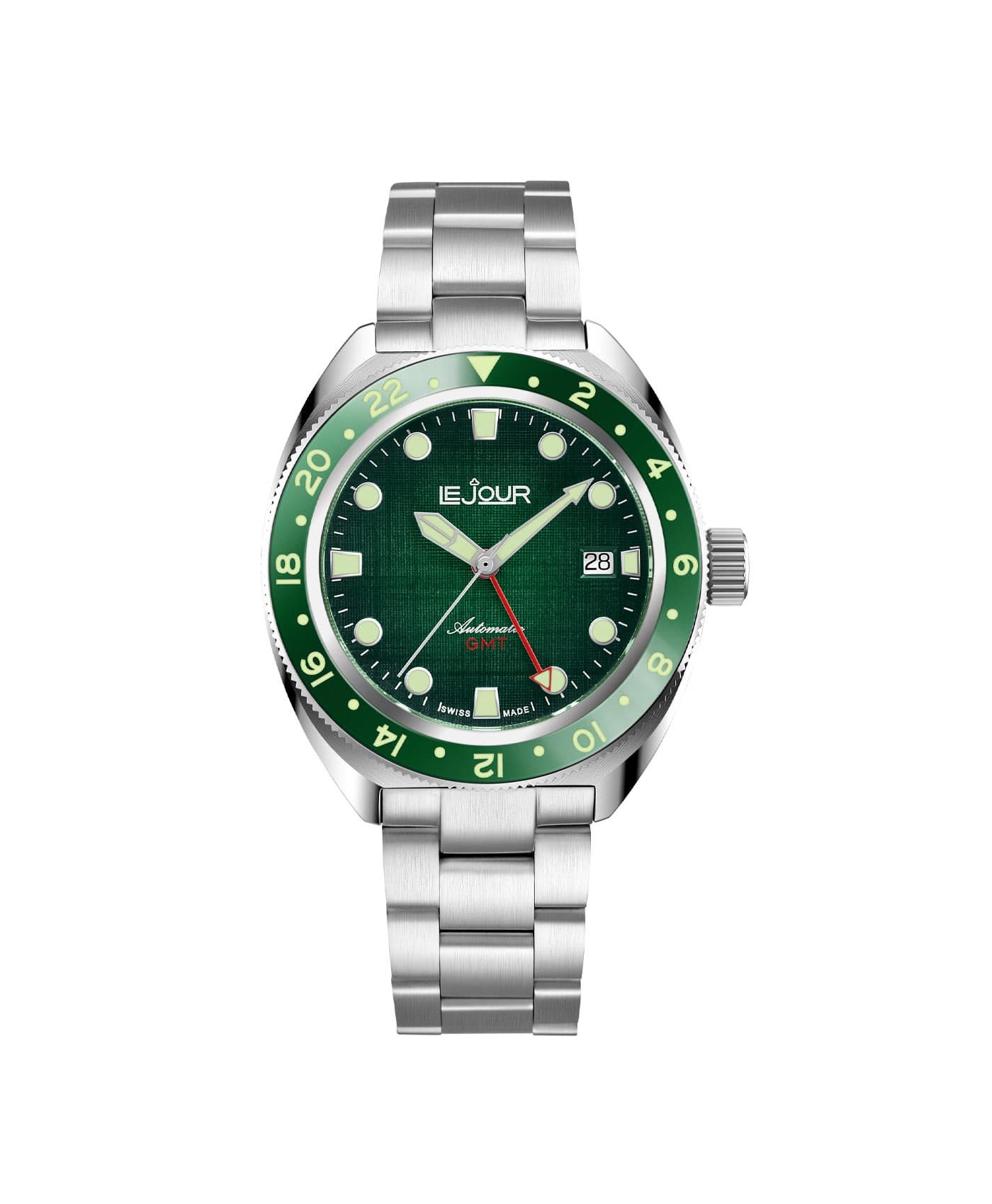 LJ-HH-GMT-003 textured green dial