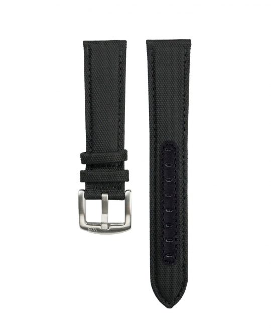 Premium Sailcloth Watch Strap Black WB Original - Watch Bands - WatchBandit