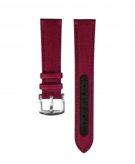 Premium Sailcloth watch strap Burgundy_WB Original_front