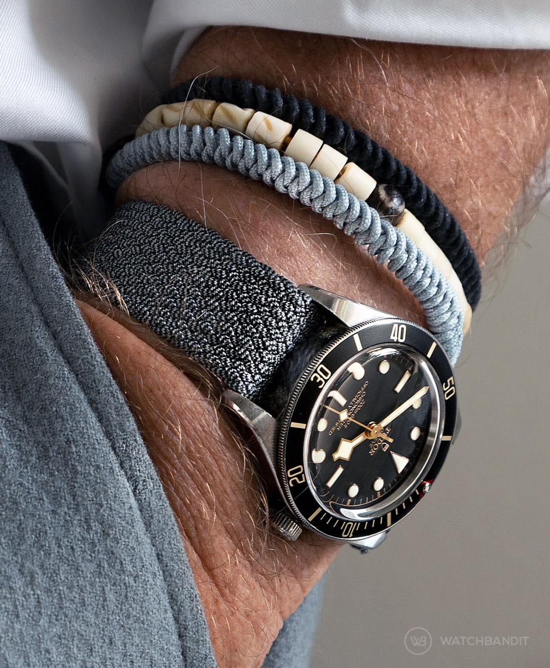 Custom Nylon watch strap for Tudor Black Bay P01(Multi-color)