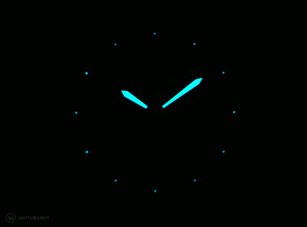 York & Front watches - Burrard - Series 1 - Lume shot