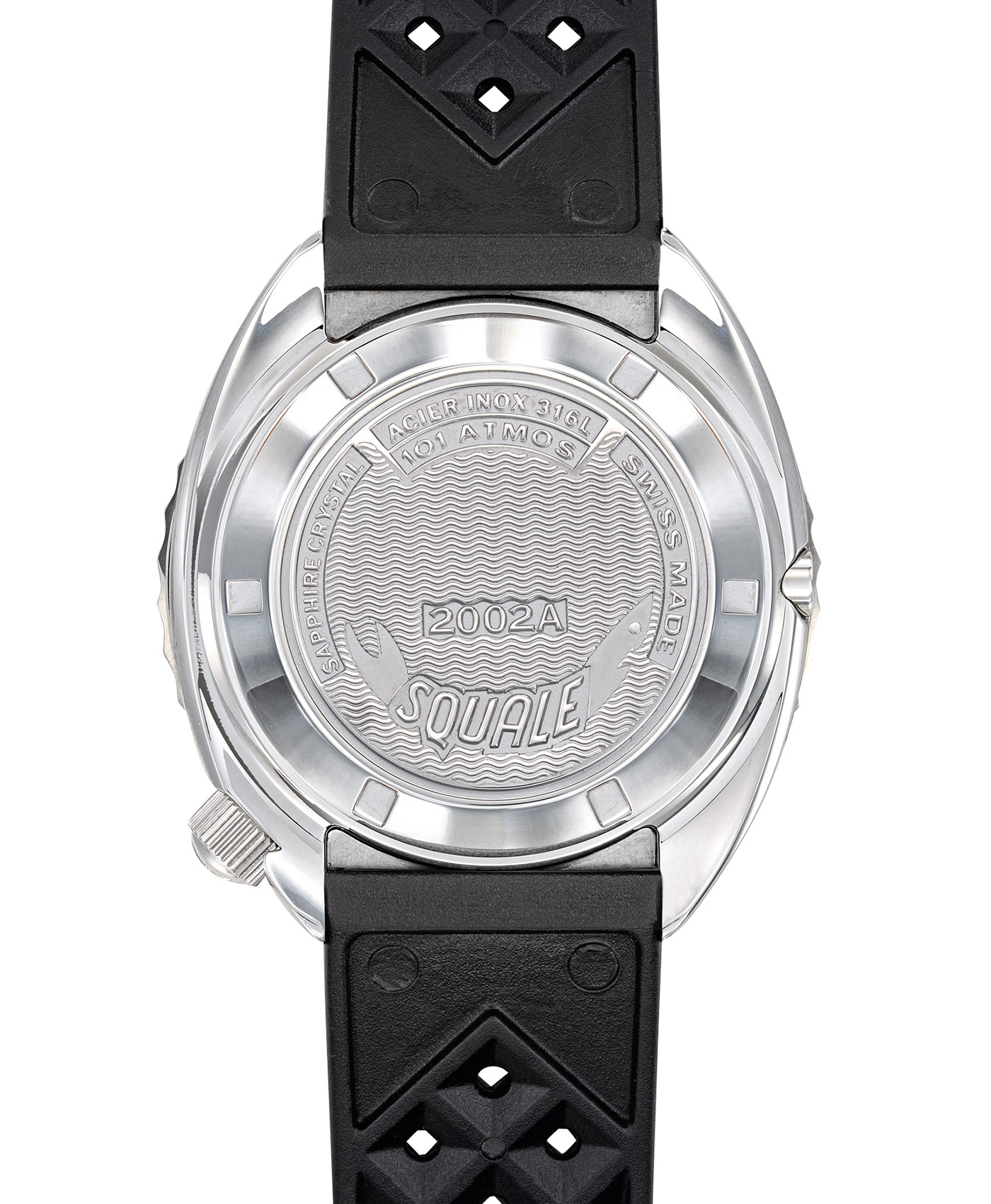 Squale-2002 Series-101 Atmos-Polished-BlackDots-caseback