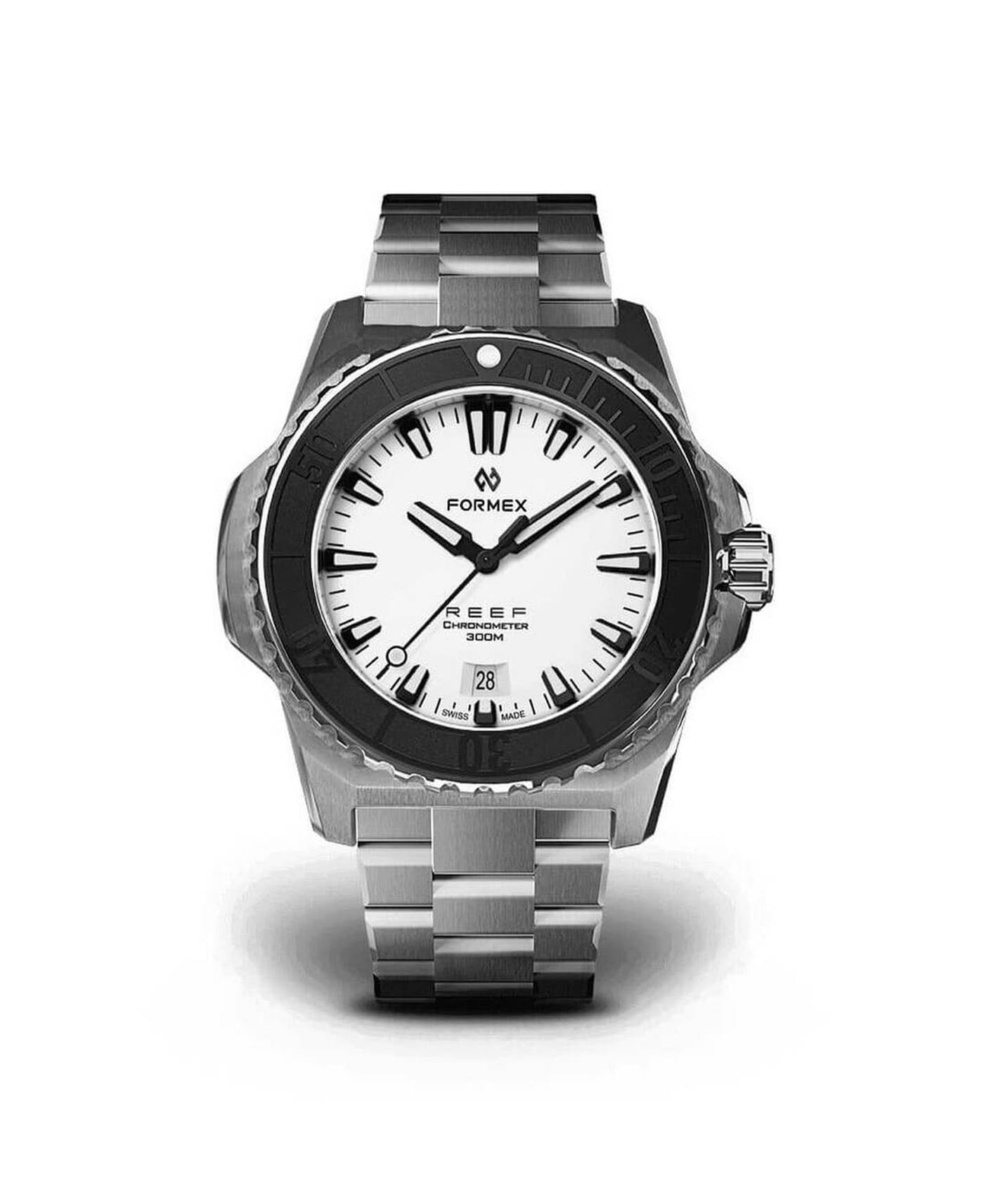 Formex - Reef - Automatic Chronometer COSC 300m_White Dial Black Bezel