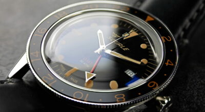 Squale Sub39 GMT_close up-domed sapphire crystal