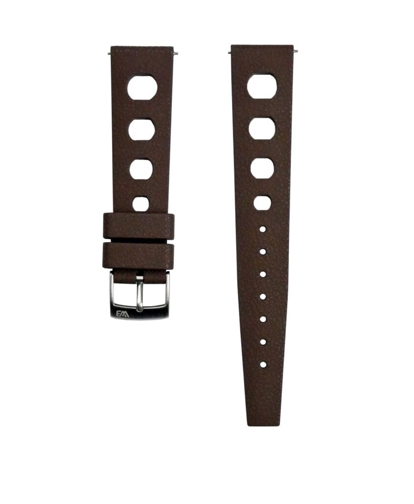 Vintage Style Rubber Watch Strap Brown WB Original Watch Bands