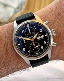 IWC Spitfire paired with Two-Piece NATO Black | WB Original
